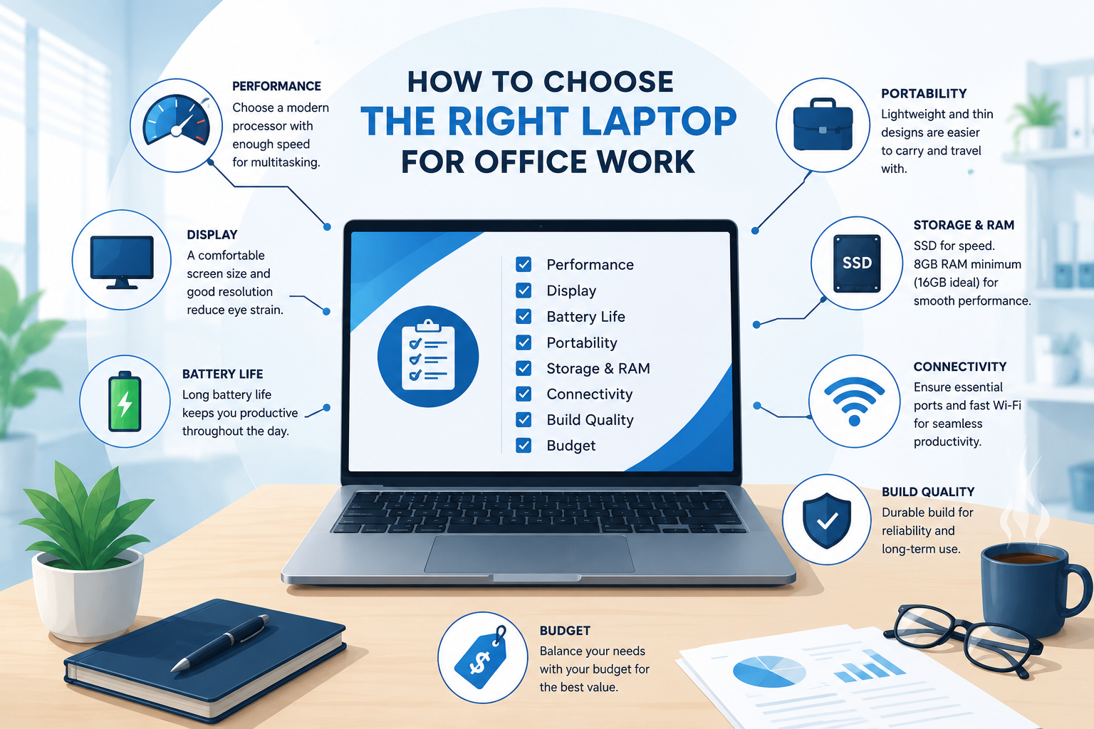 How to choose the right laptop for office work